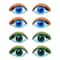 Light Blue & Green Iron-On Embroidered Eye Patches, 8ct. by Loops & Threads®